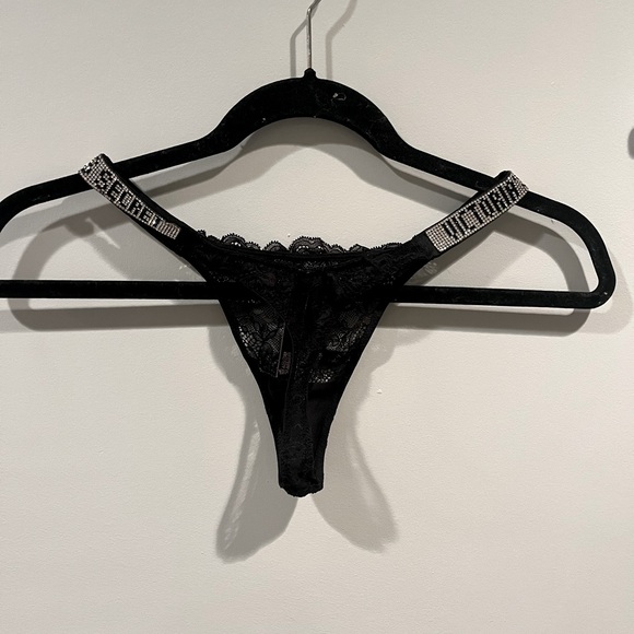 VS Rhinestone Strap Thong - Picture 2 of 3
